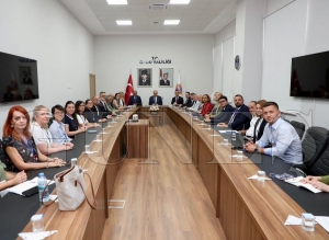 BM ILO heyeti Vali Erolu ziyaret etti